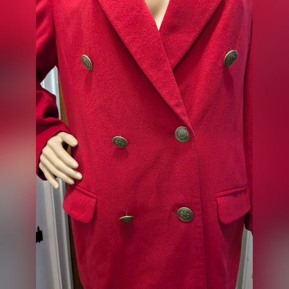 Saks Fifth Avenue Red Cashmere Blazer - Picture 10 of 14